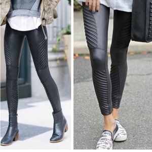 SPANX moto legging faux leather legging size small
